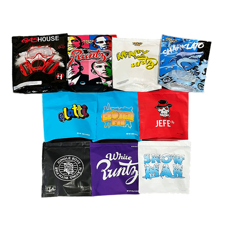 

454g 1 pound flower mylar bags stand up pouch zipper plastic bag