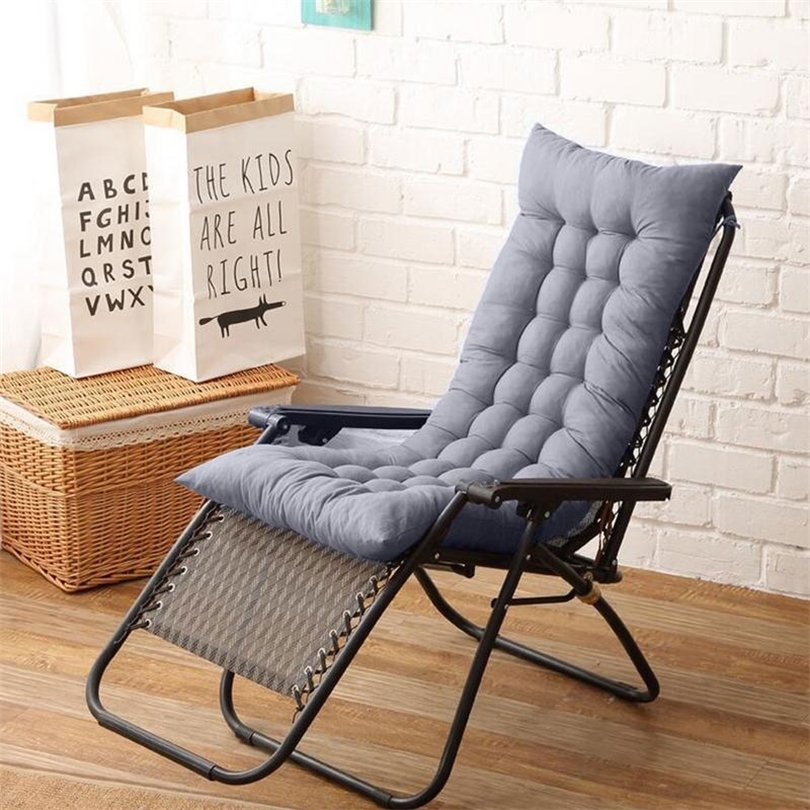 

Solid Universal Recliner Rocking Chair Mat Sofa Soft Back Cushions Pillow For Chair Tatami Mat Lounger Recliner Cushion Pad T200114