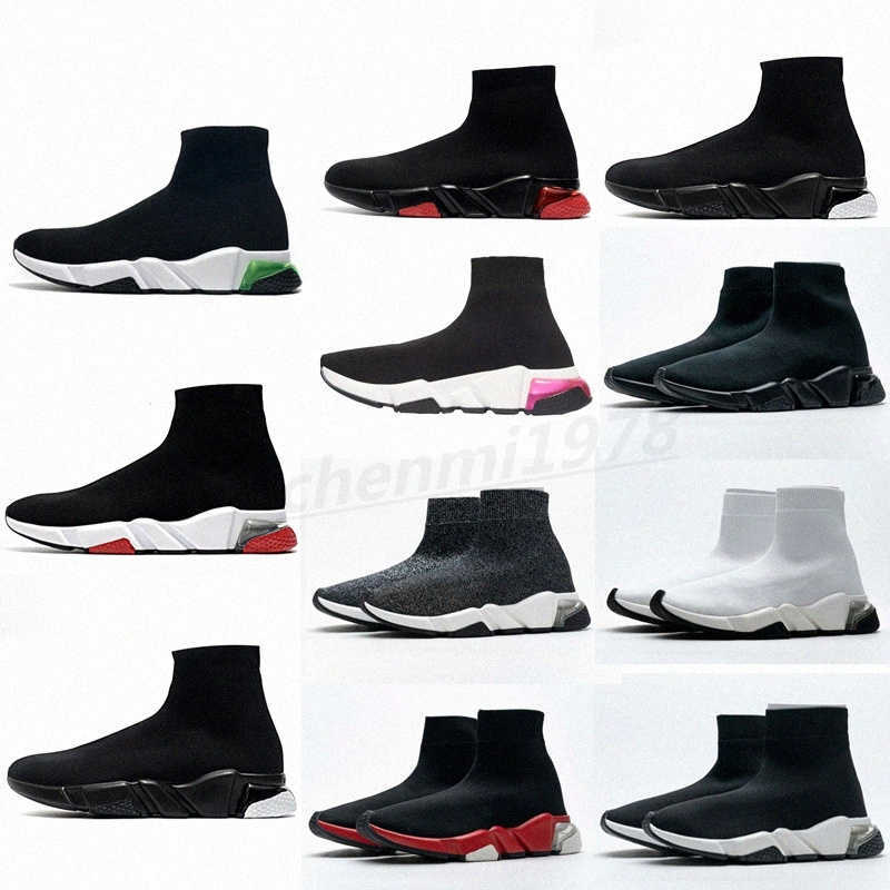 

2022 Mens speed runner trainer 1.0 sock Casual shoes Platform womens Sneakers Triple Black White Classic with Lace jogging walking outdoor, Color 28