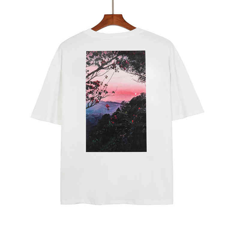 Men's Fashion Personality Trend New Short-sleeved Brand Wholesale Gaojiechao Fog Flower T-shirt Cotton Loose Summer Essentials Dress