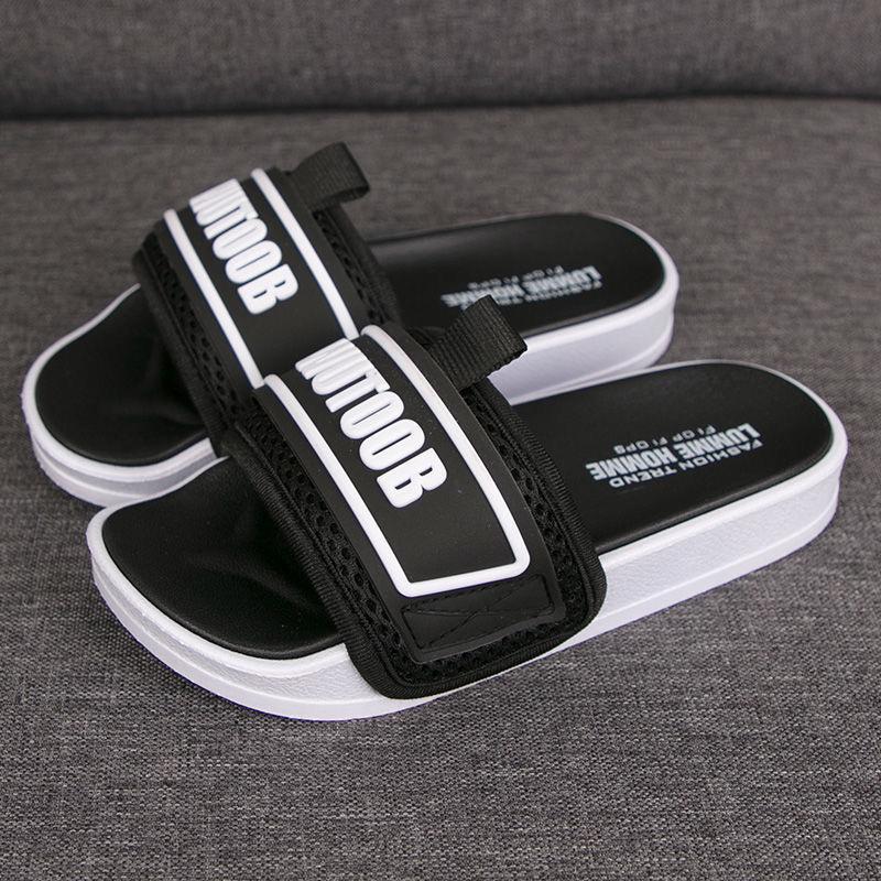 

Slippers Topvivi Men Summer Luxury Outdoor Slides For 2022 Beach Flip Flops Fashion Soft Sole Top Shoe Brands Mens SlippersSlippers, Black