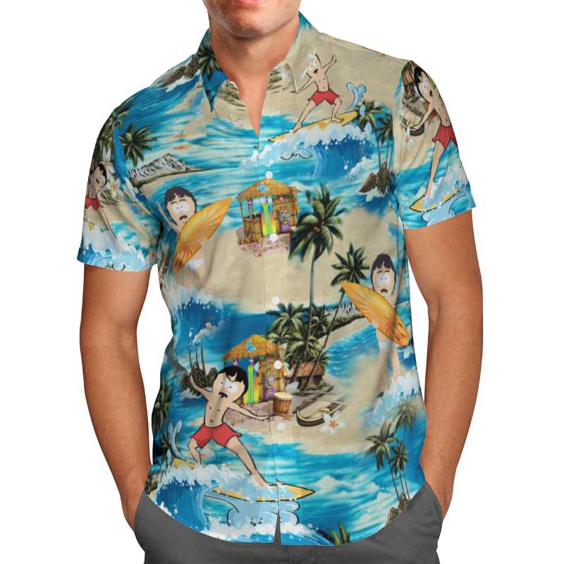 

Men's Casual Shirts Surfriding Print Short Sleeve For Men Loose Cardigan Button Shirt Plus Size Hawaiian Style Summer 2022 Ventilated, White;black