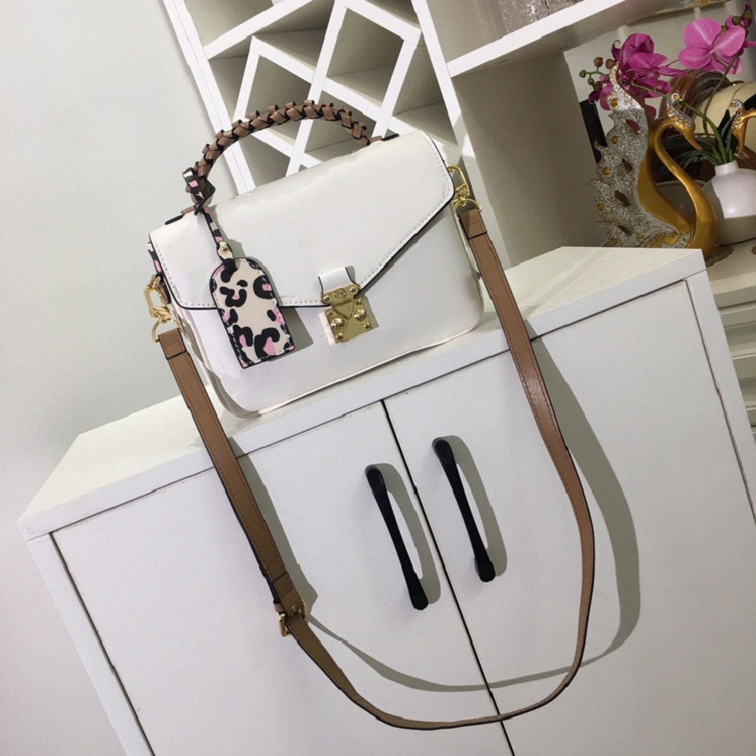 

luxurys designers handbags purses high quality womens Leopard bag genuine leather Metis pochette mono Empreinte leathers, Embossing black #m40780