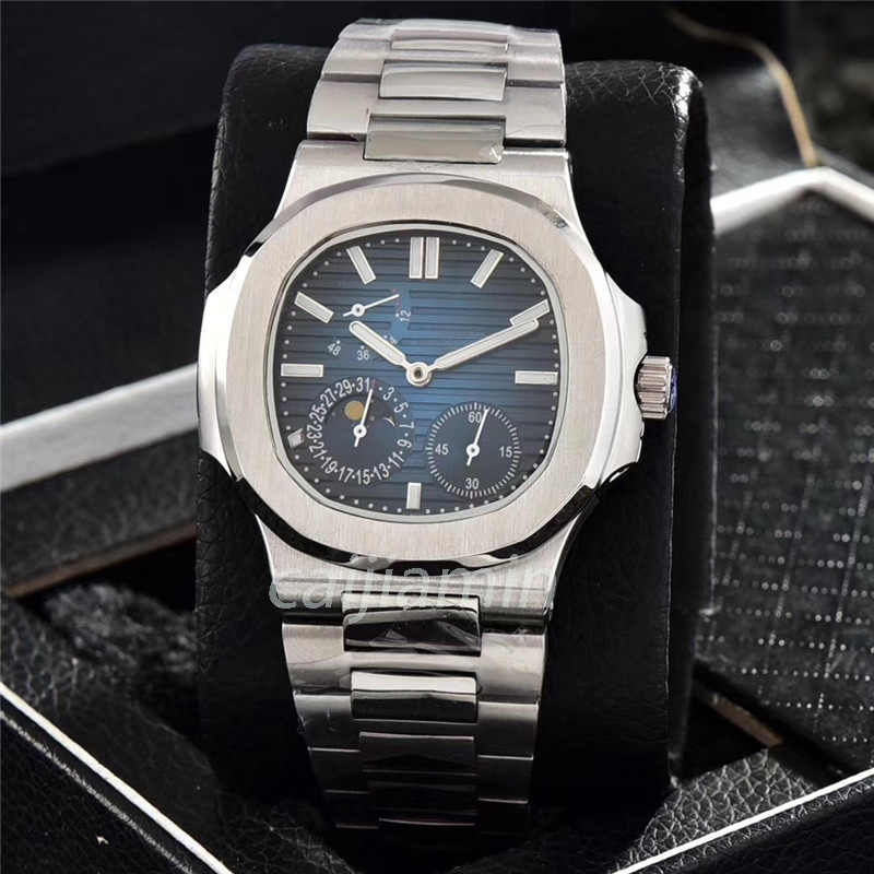 

caijiamin - Mens Mechanical automatic Watch All Stainless Steel 2813 Mechanical Movement 40mm blue Dial Watches, Tool