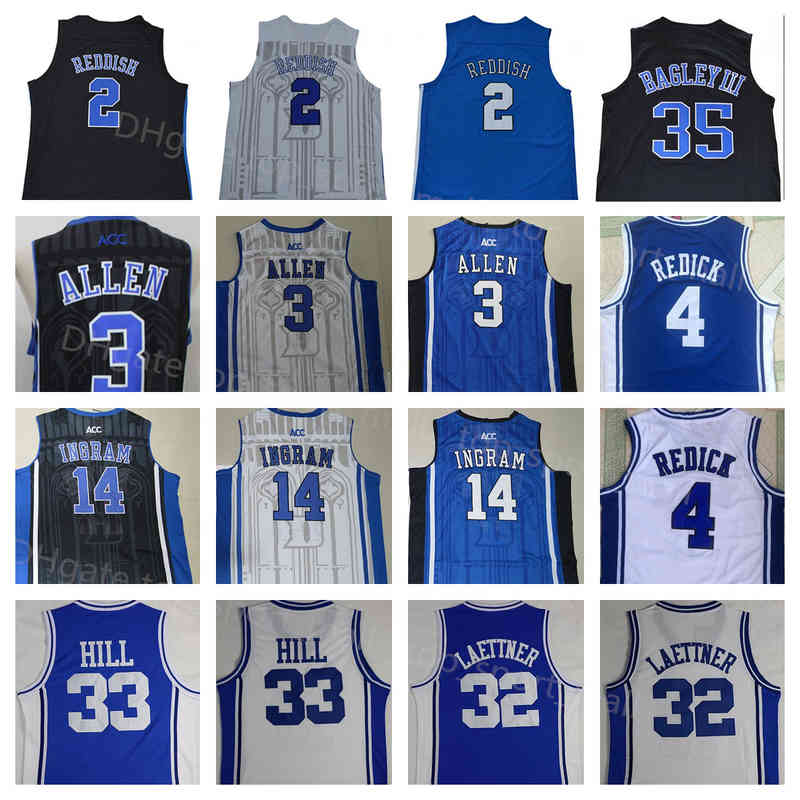 

Ncaa College Basketball Blue Devils Jerseys Cam Reddish Grayson Allen Jj Redick Brandon Ingram Grant Hill Christian Laettner Marvin Bagley