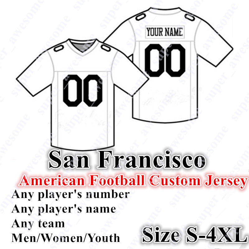 

CUSTOM Football Jersey Jimmy Garoppolo Trey Lance Brandon Aiyuk Deebo Samuel George Kittle Tyrion Davis-Price Drake Jackson Danny Gray Nick Bosa Steve Young, Men's red