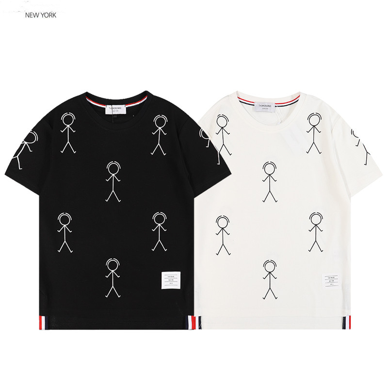 2022 Designer Hommes T-shirts Doux 100% Coton Manches Courtes T-shirts Broderie Anti-Rides Mode Casual Vêtements Pour Hommes Vêtements Tees