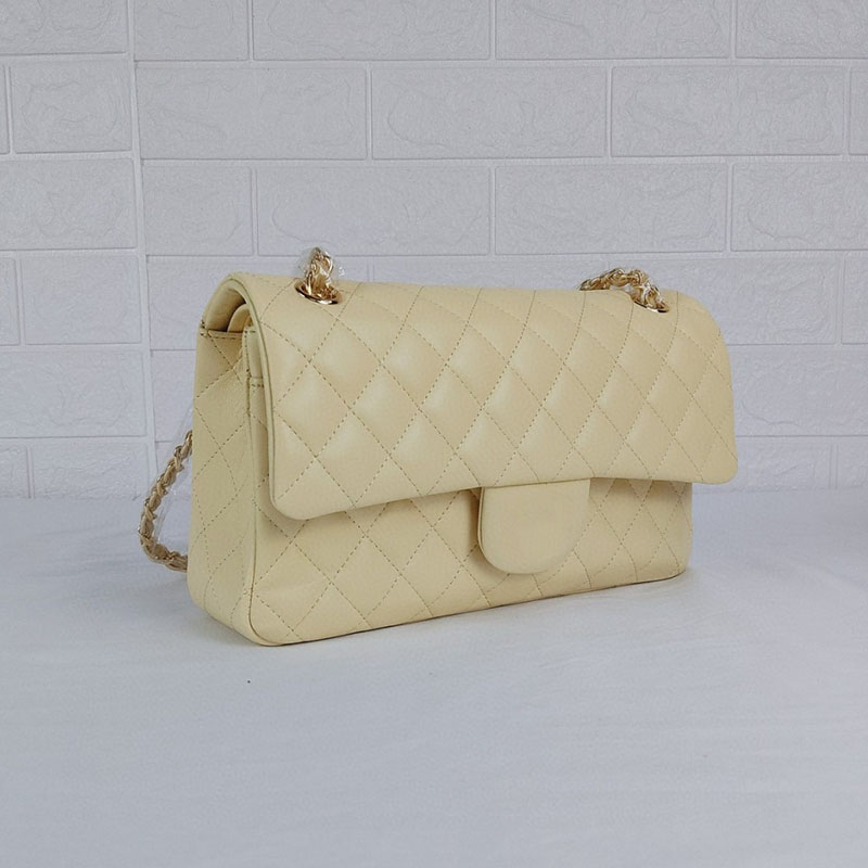 

2022Ssw Classic Double Flap Lambskin Quilted Bags Gold/Silver Metal Hardware Matelasse Chain Crossbody Shoulder Handbag Multi Pochette Outdoor Sacoche Purse 25CM, Box