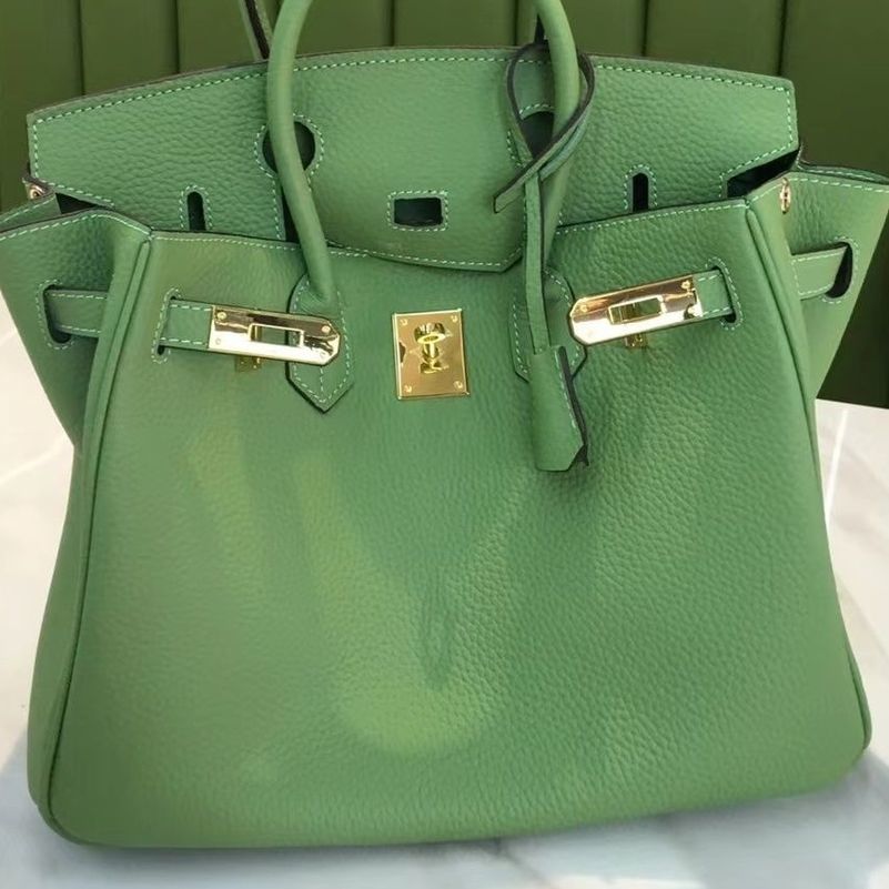 

Designer Bags Birkins Handbag H family 2022 new platinum female Togo leather lychee pattern Kelys portable bride wedding Have Logo, Rose medium / 30cm