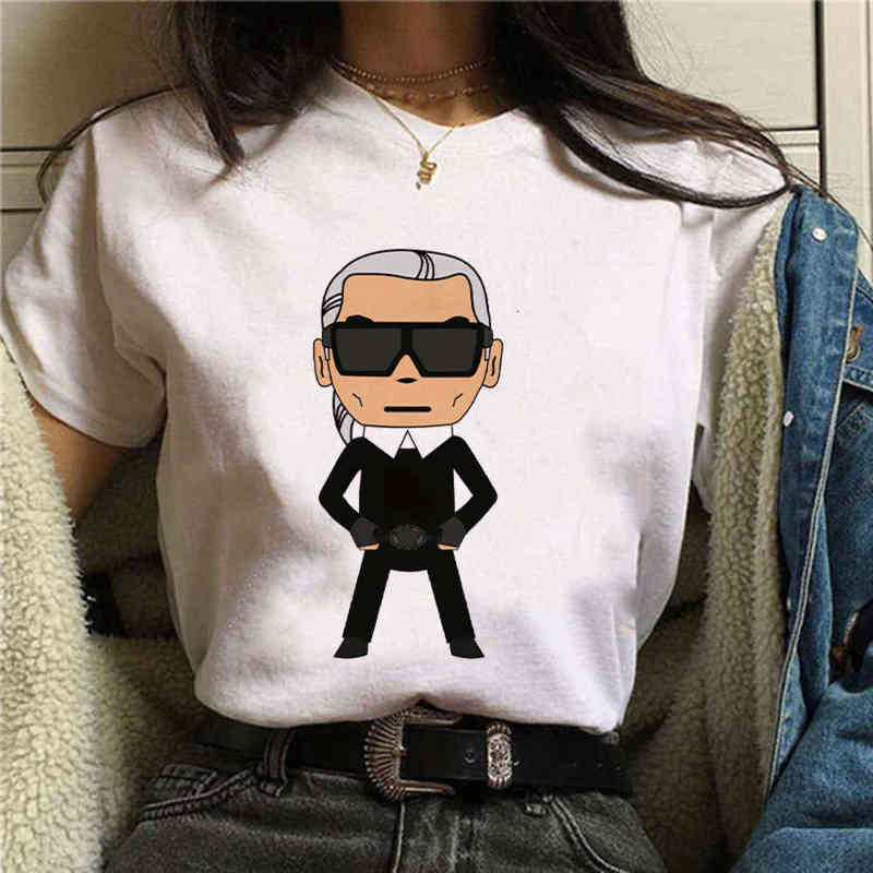 

Brand Karls T Summer Top Short Sleeve O-neck Tshirt Women Clothing Fashion Casual Tee Shirt Femme Mujer Camisetas, 33979