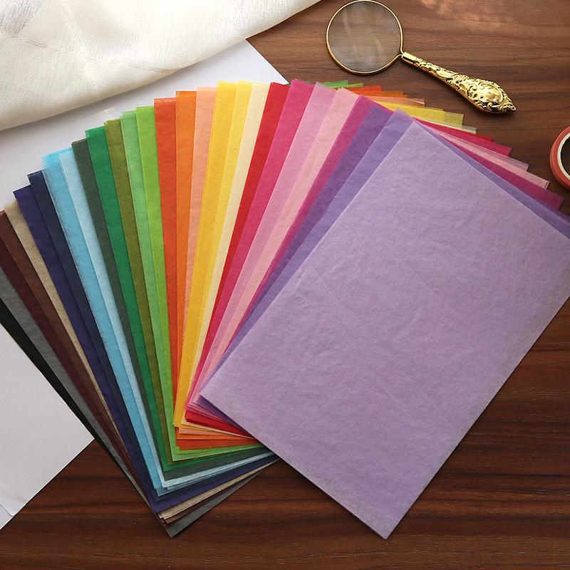 

Gift Wrap Vintage Copy Paper Color Solid Tissue Seal Packaging Collage Backing Scrapbooking Material Background