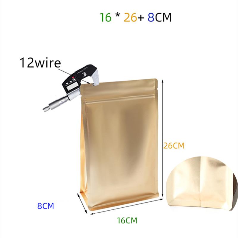 

Gift Wrap 50pcs Zipper Aluminum Foil Bag Eight-sided Seal Store Packaging Dog Cat Powder Nuts Candy Cheese Milk Tea Coffee