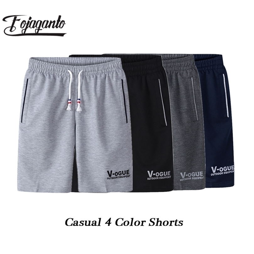 

FOJAGANTO Style Summer Casual Shorts Men's Fashion Style Man Comfortable Shorts Male Plus Size 220427, Black
