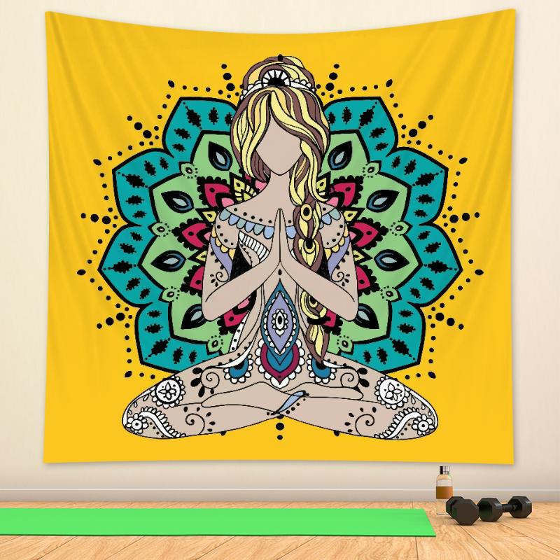 

Tapestries Mysterious Mandala Tapestry Wall Decoration Witchcraft Bohemian Hippie Home Mattress Yoga Mat