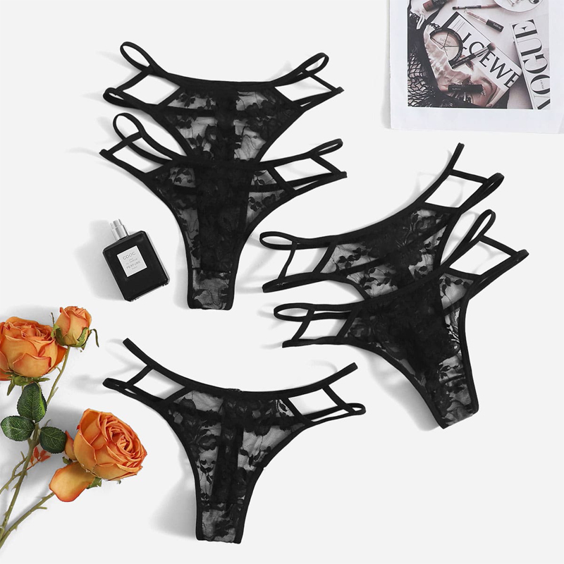 Women&#039;s Sexy Hip Lifting Panties Low Waist Slim Sexy Panties Soft Skin-friendly Lace Underwear C972-image-779829774