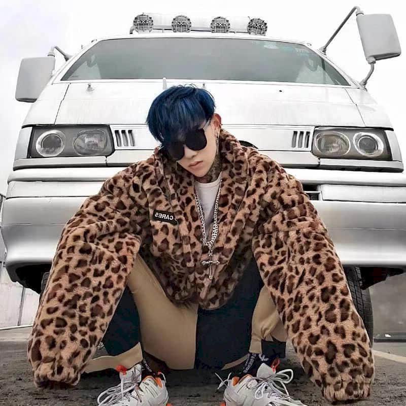 

Men's Down & Parkas Flannel Leopard Padded Jacket Men Women's KOL Same Spring Trend Cotton Punk Style High Street Thicken CoatMen's, Thin coat coffee