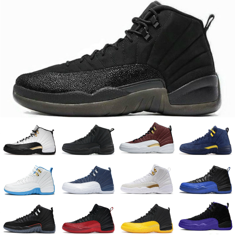 

12 12s basketball shoes mens sneakers utility royalty Bordeaux university blue wings white obsidian Taxi Fiba Indigo Black Dark Concord Michigan Flu Game trainers, Bubble column