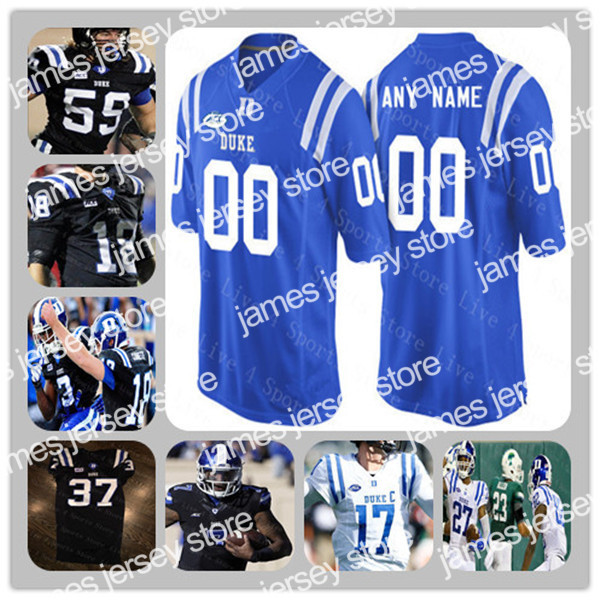 James Custom Duke Blue Devils College Football Jersey Chase Brice Mataeo Durant Gunnar Holmberg Deon Jackson Jake Bobo Jalon Calhoun Noah Gray