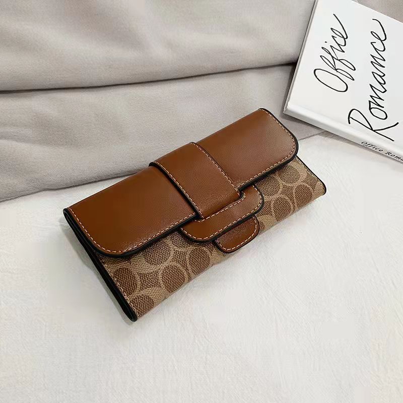 

Two-tone women designer wallets lady fashion casual zero card purses female long style phone clutchs no115, Black