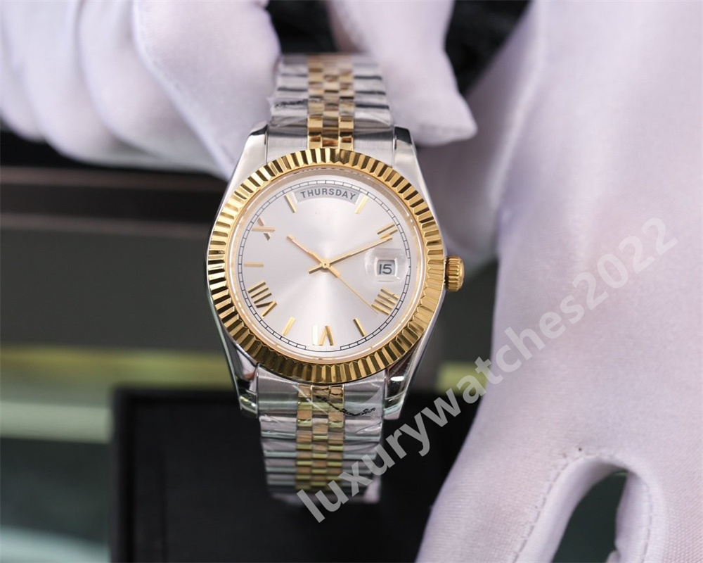 

2022 New Mens Watch 40mm Black Roman Dial MP Maker Jubilee Cal./cal. Automatic Movement Mechanical Daydate Silver Stainess Sapphire Solid Clasp Wristwatch, Add waterproof service