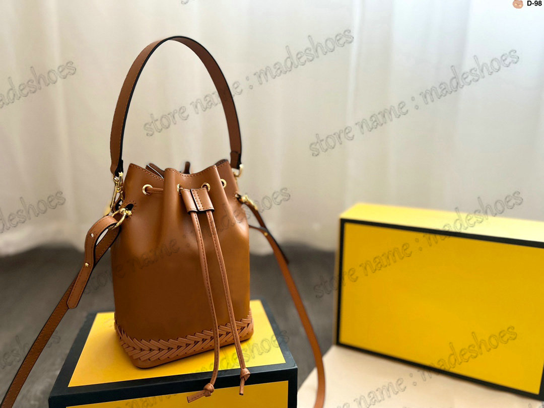 

Mon Tresor Mini Leather Bucket Bag Embroidered Canvas F Multicolor Italy Roma Hobo Womens Shoulder BAGUETTE Designer CrossBody Ladys Luxury Clutch Bag, 1#