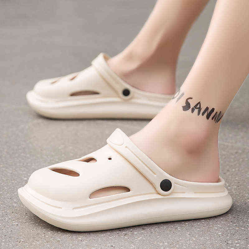 

sandals Summer Men Women Slippers Chunky Platform Indoor Home Bathroom Slides Eva Outdoor Clogs Beach Shoes Sandals Lover 45 220623, White