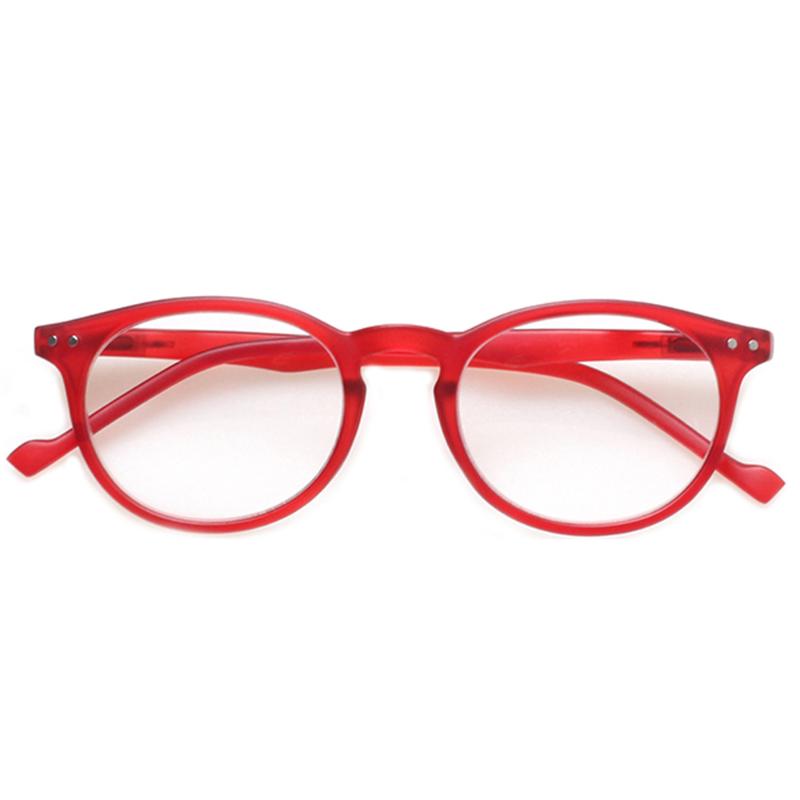 

Sunglasses Henotin 4 Pack Prescription Reading Glasses Spring Hinged Men Women Color Plastic Oval Frame Decorative Eyeglasses HD MagnifierSu