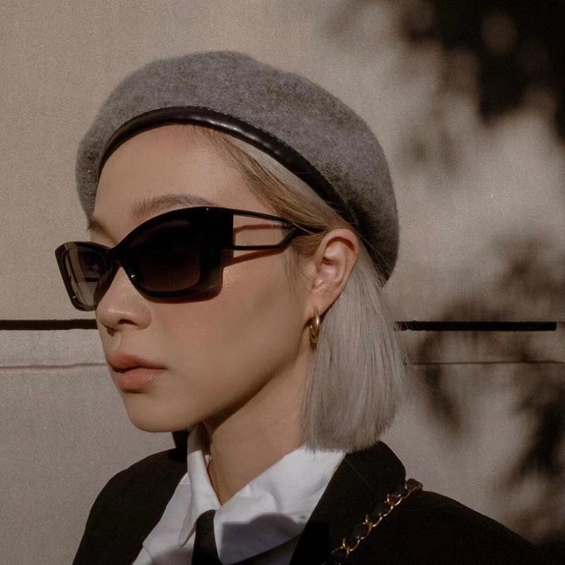 

Sunglasses Butterfly Women Fashion Acetate Frame Somen With Clear Side TemplesSunglasses