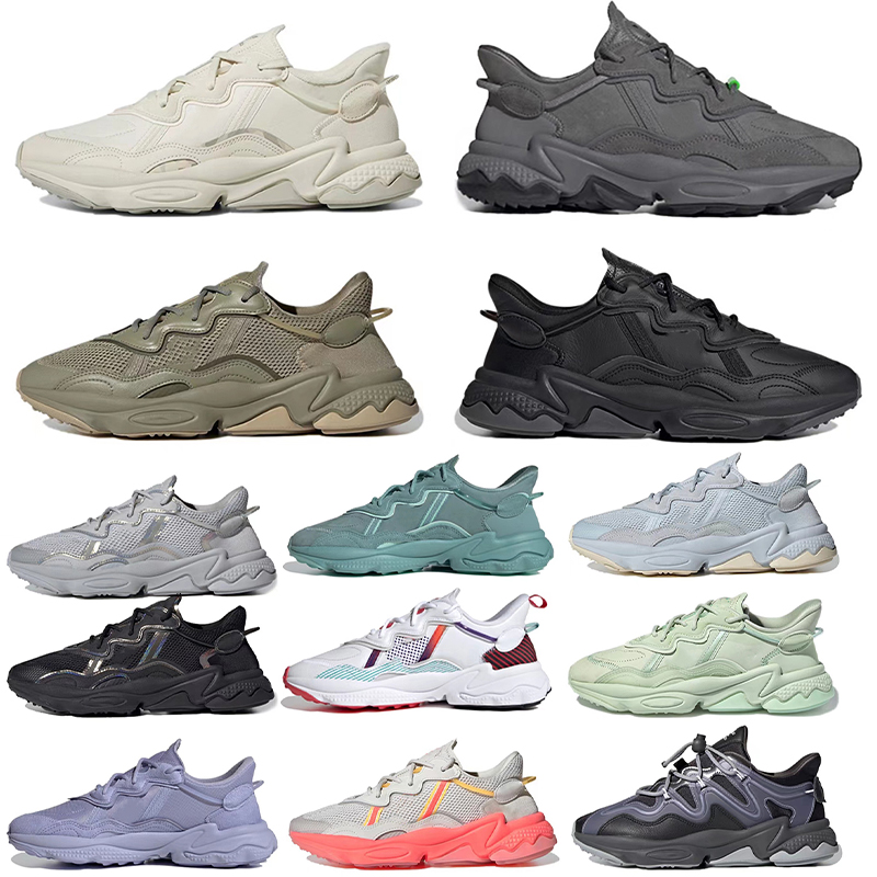 

2022 Dust Purple Ozweego Men Women Casual Shoe Cloud White Black Neon Green Pride Reflective Core Black Trainer Sports Shoes, A13 36-45