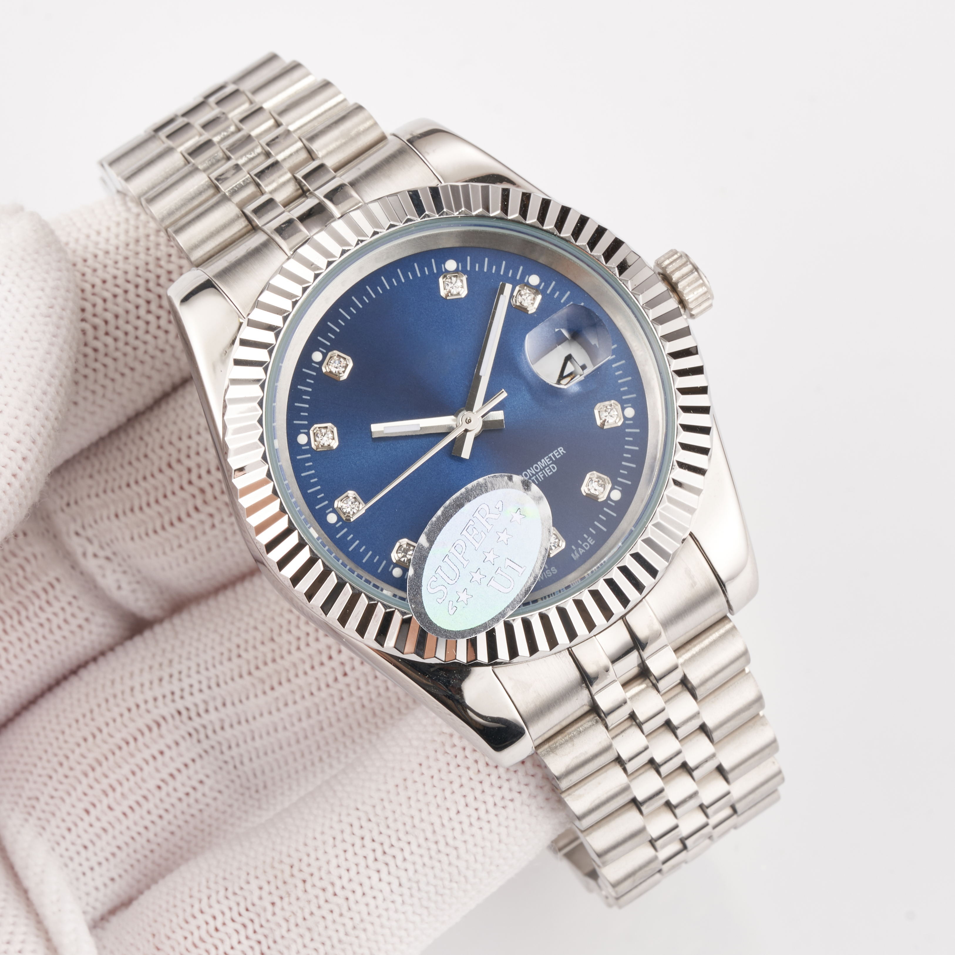 

U 1 factory Phnom Penh montre de luxe 36MM Mens Automatic Watches Full Stainless steel Luminous 28 MM 31MM Women Watch Couples Style Classic, Black