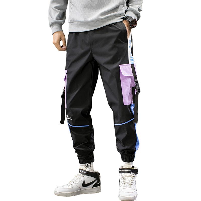 

Men's Pants Harajuku Jogger Leisure Trousers Men Hip Hop Streetwear Cargo 2022 Fashion Mens Black, Gray