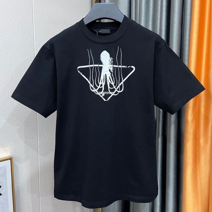 

Summer Mens T shirts Women T-shirt Designer For Men Letter Octopus Ship Anchor frame Printed Cotton Casual Tees Short Sleeve Clothing Tshirts Loose Oversize S