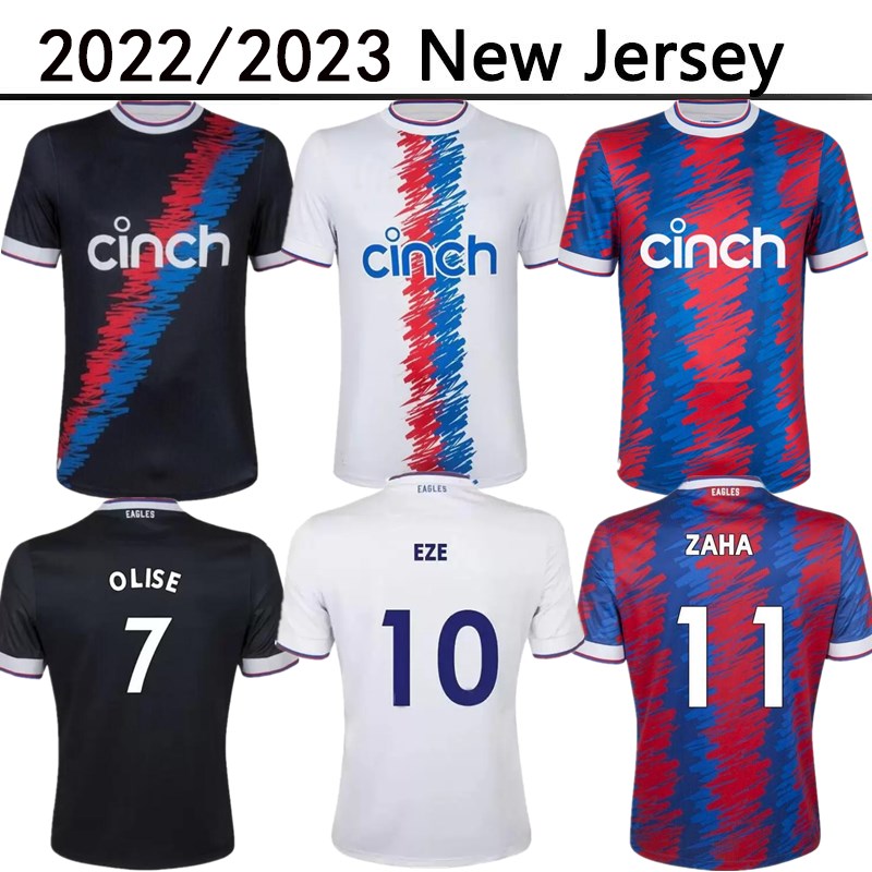 

2022 2023 CRYSTAL OLISE home away Soccer Jerseys 22 23 PALACE ZAHA EZE J.AYEW Away maillots de foot BENTEKE SCHLUPP MATETA EDOUARD GALLAGHER Football shirt