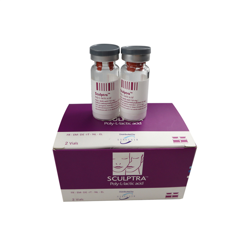 

Sculptra 2 vial x 5ml poly-l-lactic PLLA acid 150mg powder x 10 vials dermal filler anti-aging