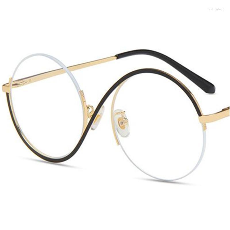 

Sunglasses Anti-Blue Glasses Semi-Rimless Optical Eyeglasses Personality Hanging Wire Spectacles Simplicity Round Frame EyewearSunglasses