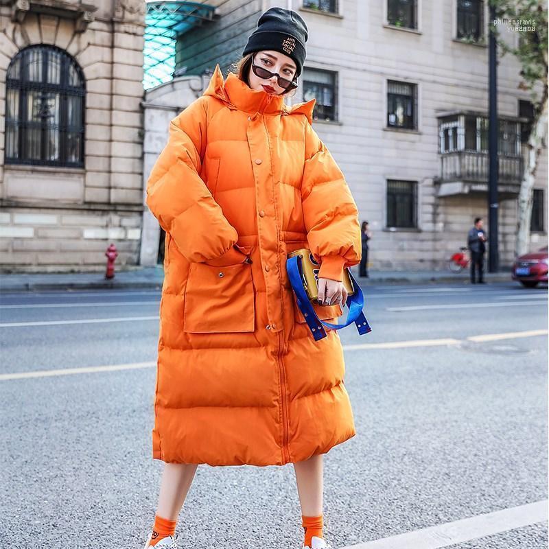 

Women's Down & Parkas Winter Coat Women 2022 Jacket Long Parka Hooded White Duck Thick Warm Female Loose Coat1 Phin22, Or