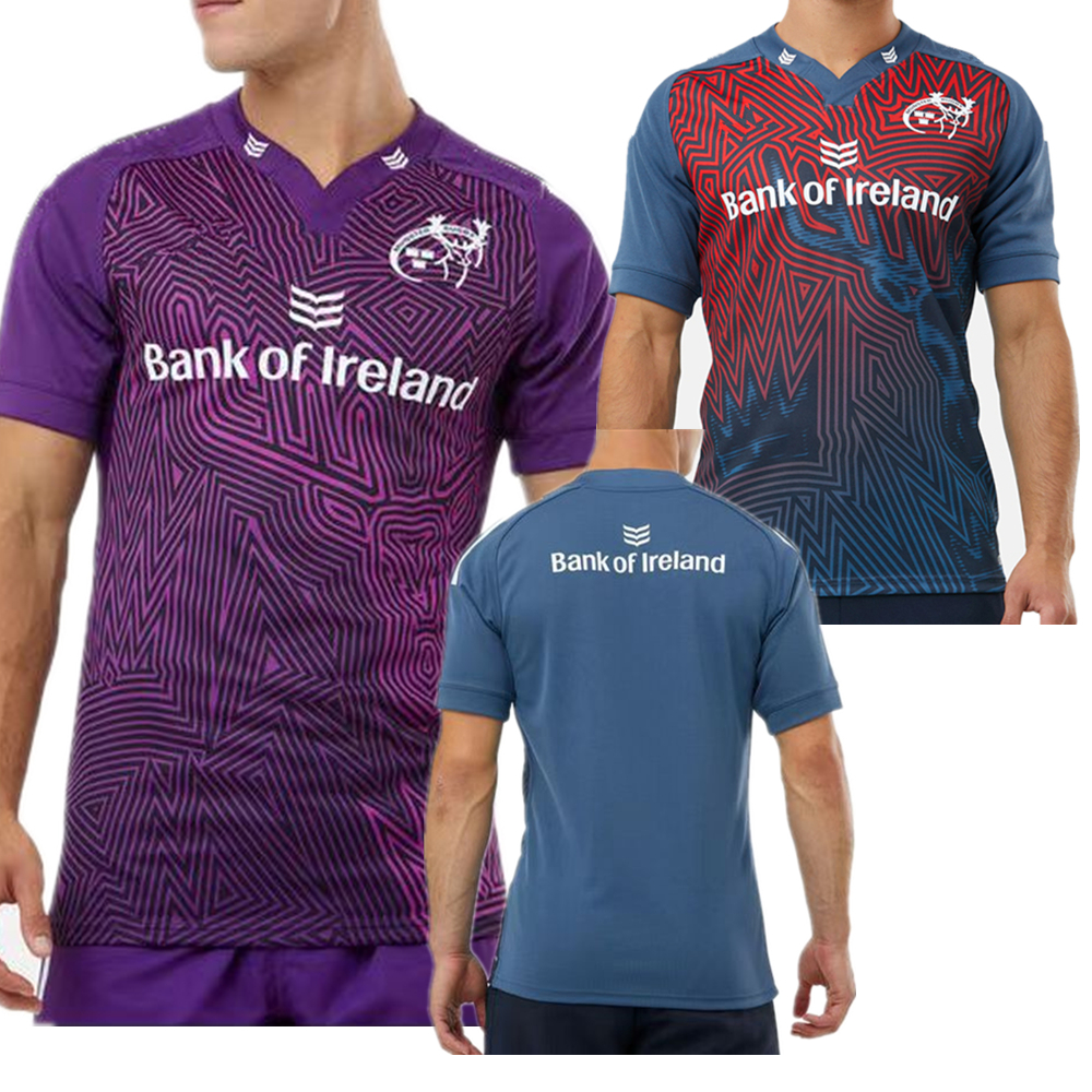 

2023 MUNSTER RUGBY JERSEY home away t-shirt rugby shirt big size 4xl 5xl Custom name and number, 2023 home