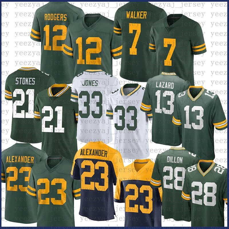 

Devonte Wyatt Aaron Rodgers Jones Football Jersey Mason Crosby AJ Dillon Jaire Alexander Quay Walker Christian Watson Randall Cobb David Bakhtiari Stokes Lazard, Youth(size:s-xl)bzg