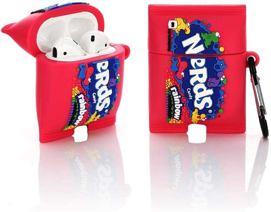 Airpods Silicone Case 3d Cartoon Funny Cute Cover Compatible for Apple Airpods 1&2 [snacks Series 2] (fun Candy Nerds)