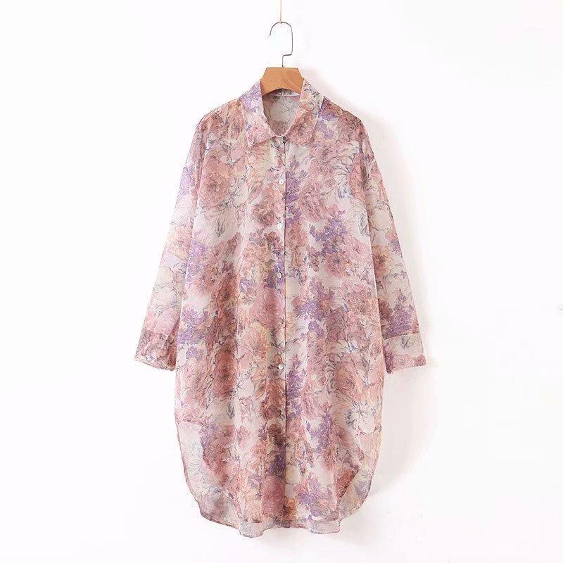 

Women' Blouses & Shirts European And American Fashion Printed Shirting XZ40-2083, See chart