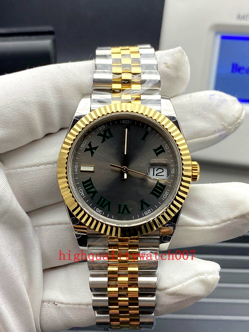 

new version u1 watches White Dial Sapphire Glass 41mm 126333 126233 Two Tone Gold Stainless Steel bracelet Automatic High Quality Men's Watches, Gray