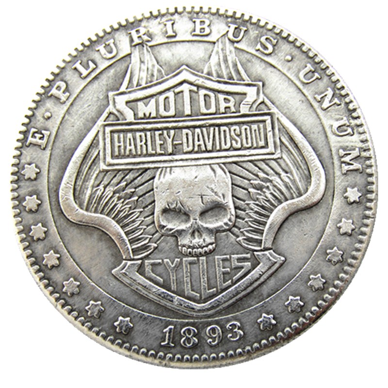 

Type 150 Hobo Morgan Dollar Craft skull zombie skeleton hand carved Creative Copy Coins Brass Ornaments home decoration accessories