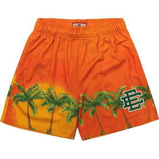 

Ee Fitness Shorts 5-point Sports Pants Comfortable Mesh Breathable Casual Beach, White