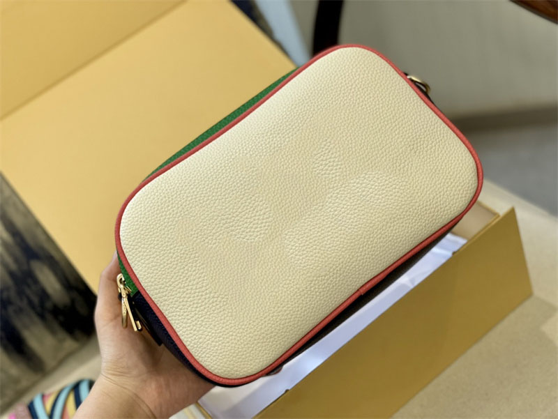 

2022 New Famous Double Zip Shoulder Bags Designer Unisex Crossbody Bag Leather Luxuries Designers Women Bag Versatile Handbags Tote With Detachable Colorful Strap, Beige