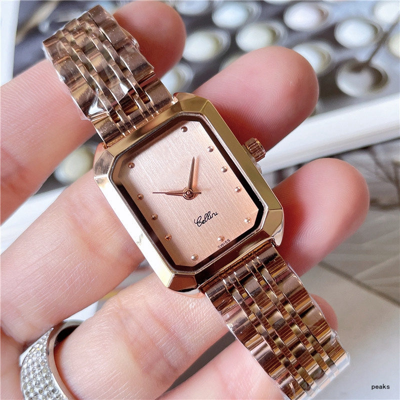 2022 high quality Women Luxury Watches Three stitches series Womens quartz Watch European Top brand Steel Strap diamond clock Fashion girl jewelr
