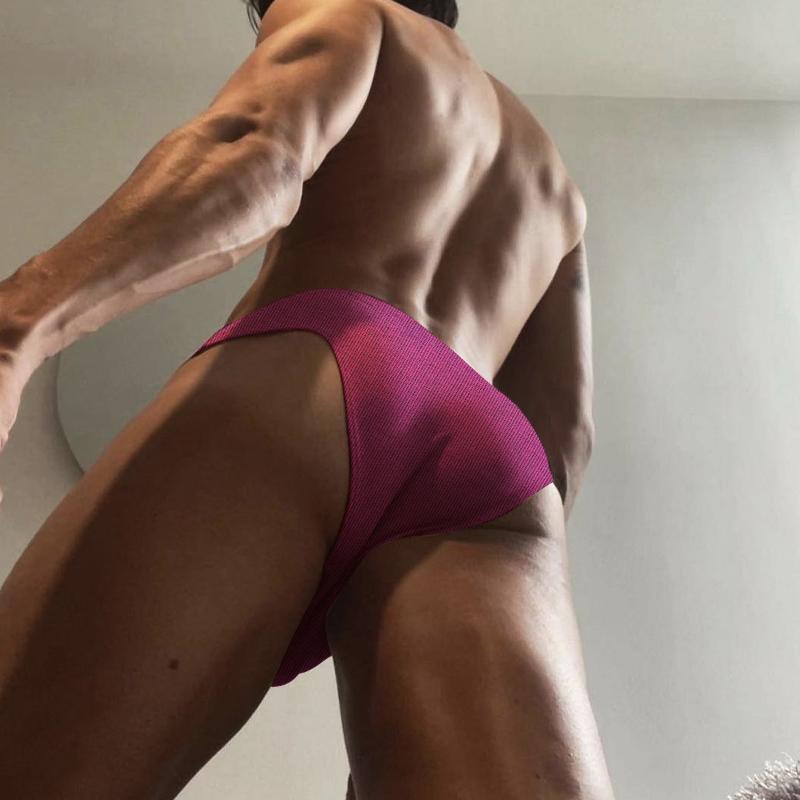 

Underpants Men Bikini Briefs Sexy Mens Underwear Cotton Breathable Men's Soft Gay Panties U Convex 20 Colors Cueca Jockstraps, Ad7118-skyblue