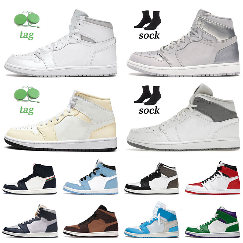 

Top quality 1 1s designer shoes mens big size 12 13 us uk Wheat Paris White Surfaces Coconut Milk Brotherhood Suede Twist University Blue Neutral Gey Jumpman Sneakers, L30 36-46
