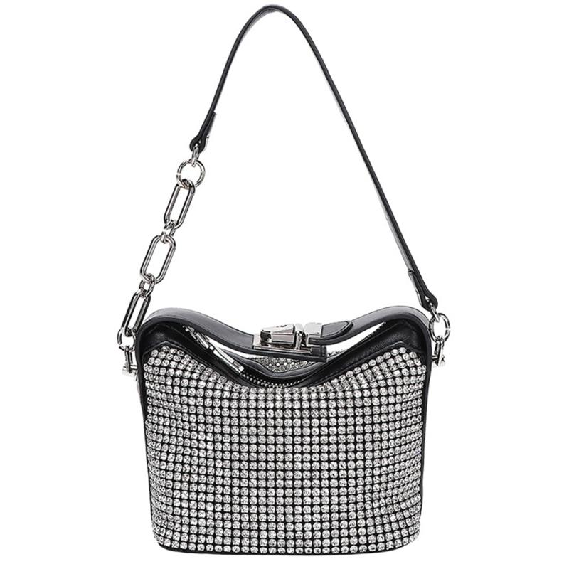 

Evening Bags Diamond Designer Handbags For Women 2022 Fashion Chains Shoulder Lady Classic Style Boston Flaps Female Purses, 100pcs choose this