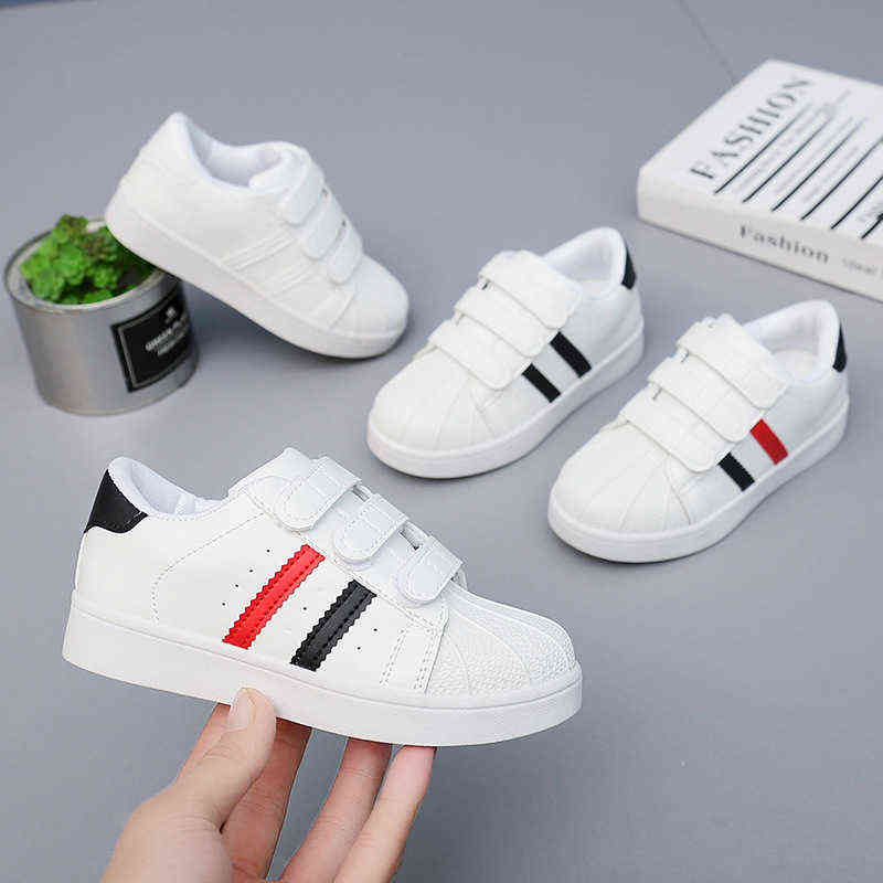 

Children Shell Head Training Chunk For Big Boys Girls School White Casual Sneakers Sports Running Shoes New 2022 G220422