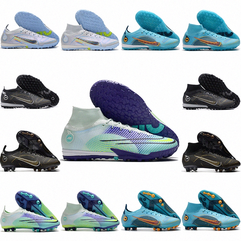 

Newest Mens Mercurial Superfly 8 Elite TF AG Soccer Shoes High Quality CR7 Mbappe Sane Vapors 14 Dream Speed 005 Football Cleats Outdoor Boots size 39-45, 11